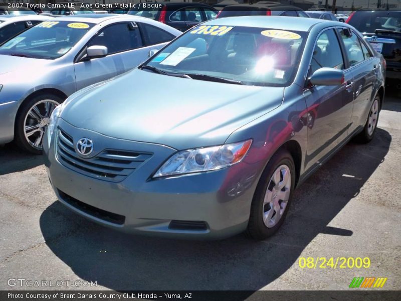 Aloe Green Metallic / Bisque 2007 Toyota Camry LE