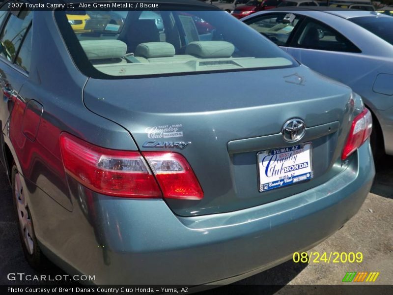 Aloe Green Metallic / Bisque 2007 Toyota Camry LE