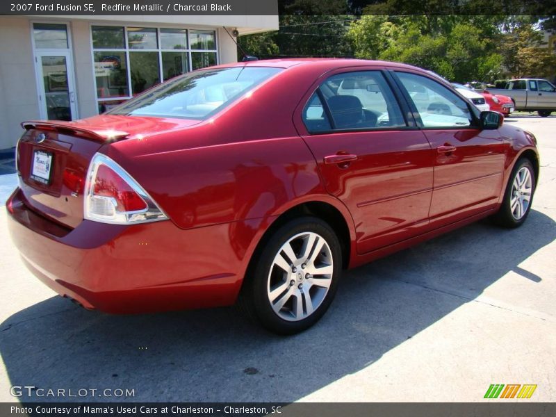 Redfire Metallic / Charcoal Black 2007 Ford Fusion SE