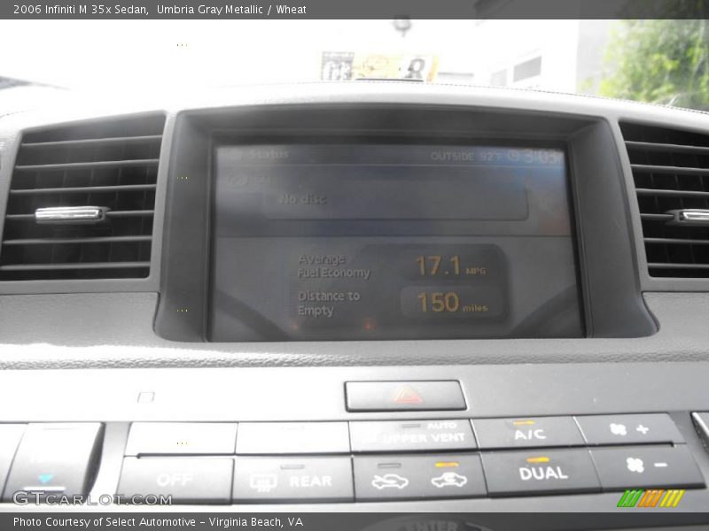 Umbria Gray Metallic / Wheat 2006 Infiniti M 35x Sedan