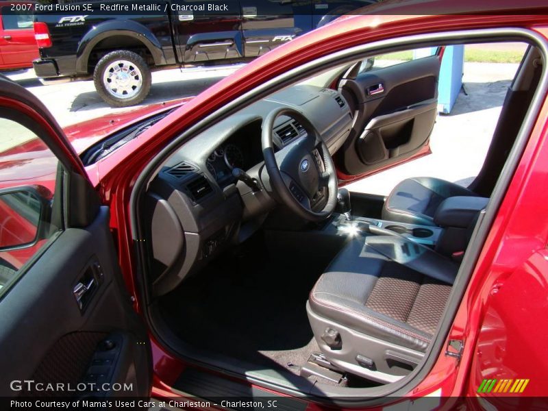 Redfire Metallic / Charcoal Black 2007 Ford Fusion SE