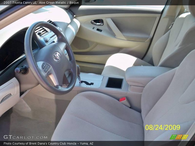 Aloe Green Metallic / Bisque 2007 Toyota Camry LE