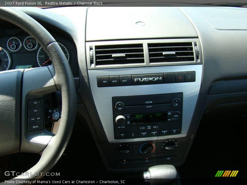 Redfire Metallic / Charcoal Black 2007 Ford Fusion SE