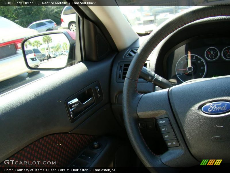 Redfire Metallic / Charcoal Black 2007 Ford Fusion SE