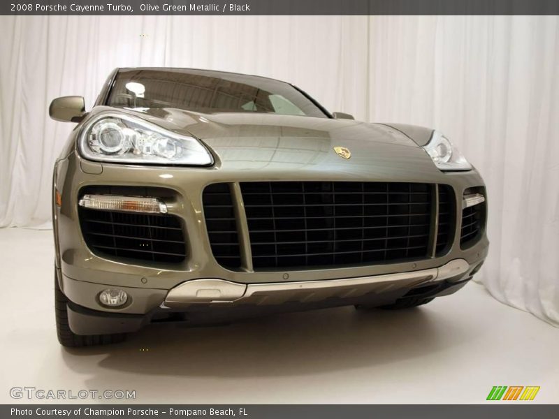 Olive Green Metallic / Black 2008 Porsche Cayenne Turbo