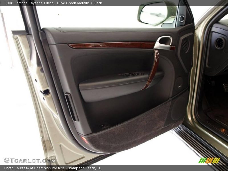 Olive Green Metallic / Black 2008 Porsche Cayenne Turbo