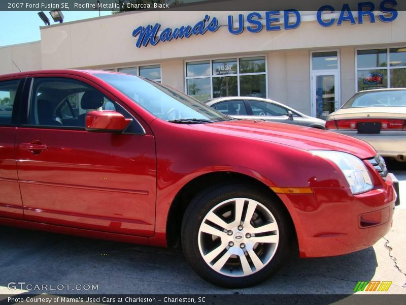Redfire Metallic / Charcoal Black 2007 Ford Fusion SE