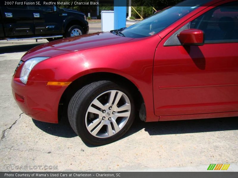 Redfire Metallic / Charcoal Black 2007 Ford Fusion SE