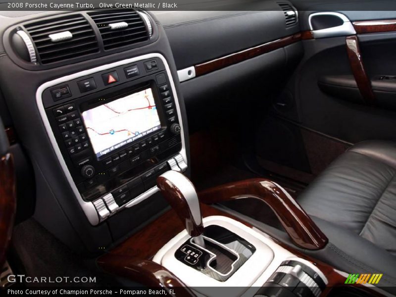 Olive Green Metallic / Black 2008 Porsche Cayenne Turbo