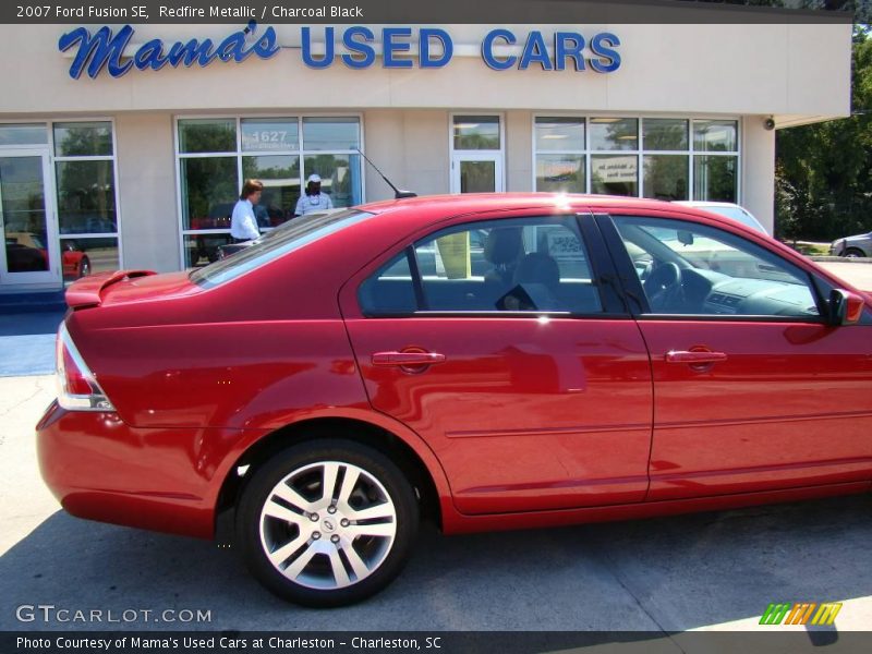 Redfire Metallic / Charcoal Black 2007 Ford Fusion SE