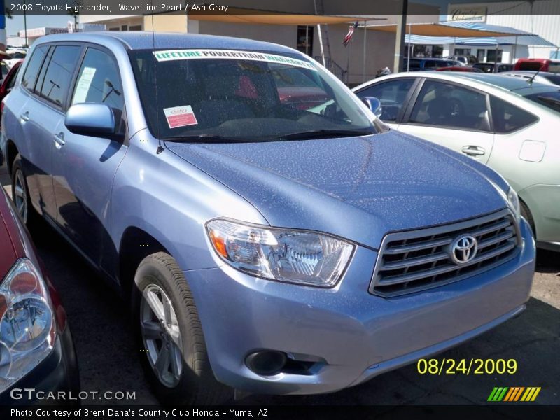 Wave Line Pearl / Ash Gray 2008 Toyota Highlander