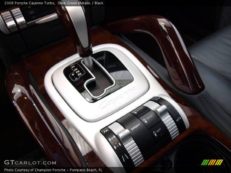 Olive Green Metallic / Black 2008 Porsche Cayenne Turbo
