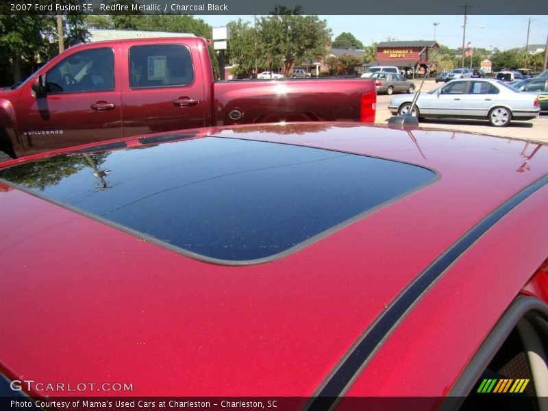 Redfire Metallic / Charcoal Black 2007 Ford Fusion SE