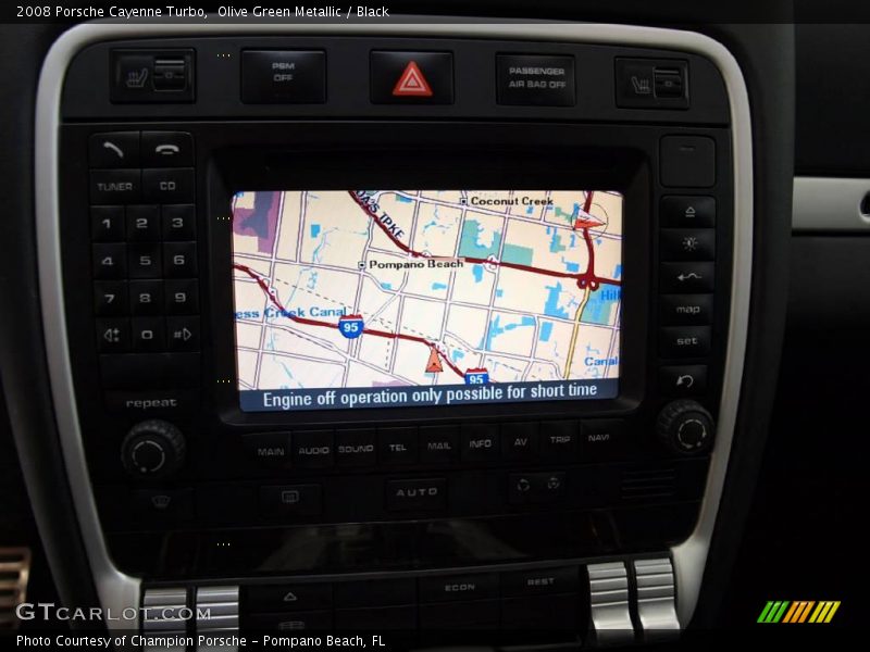 Olive Green Metallic / Black 2008 Porsche Cayenne Turbo