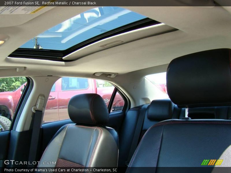 Redfire Metallic / Charcoal Black 2007 Ford Fusion SE