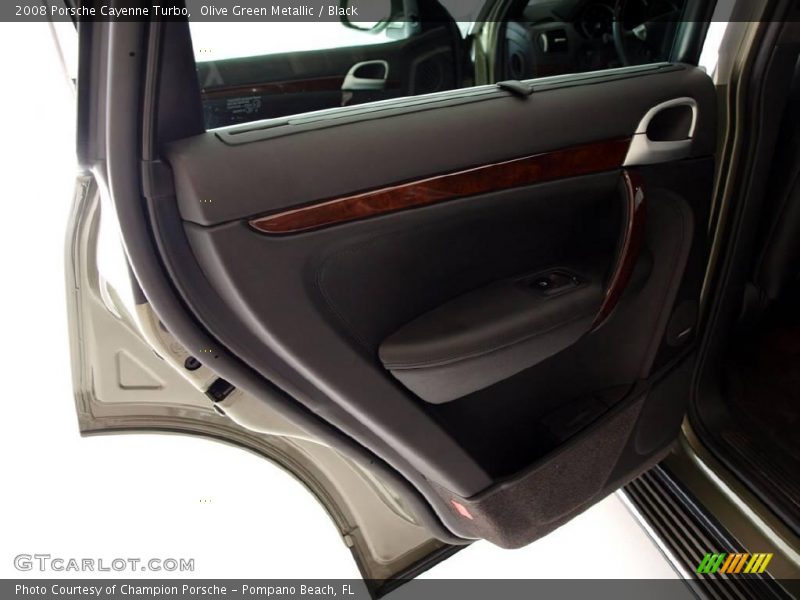 Olive Green Metallic / Black 2008 Porsche Cayenne Turbo
