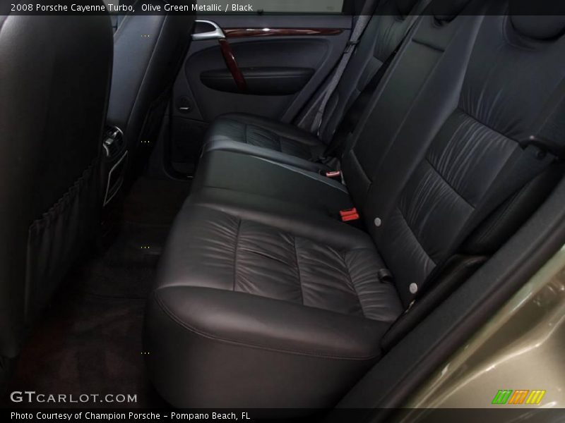 Olive Green Metallic / Black 2008 Porsche Cayenne Turbo