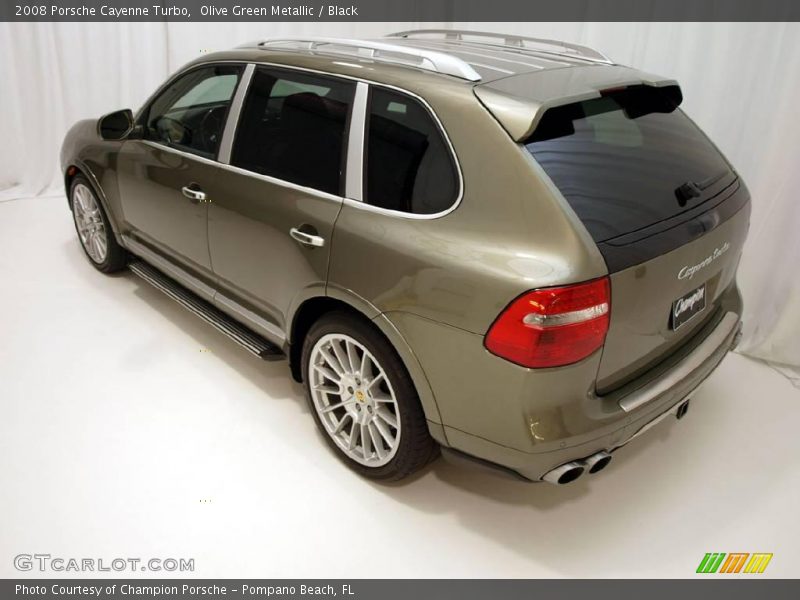 Olive Green Metallic / Black 2008 Porsche Cayenne Turbo