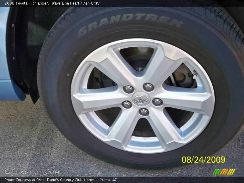 Wave Line Pearl / Ash Gray 2008 Toyota Highlander