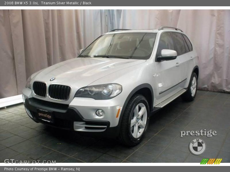 Titanium Silver Metallic / Black 2008 BMW X5 3.0si