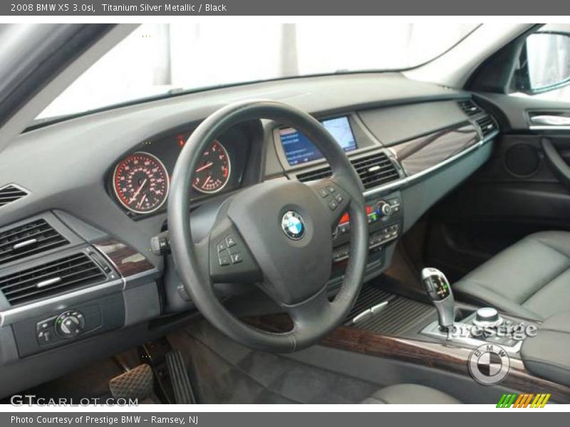 Titanium Silver Metallic / Black 2008 BMW X5 3.0si