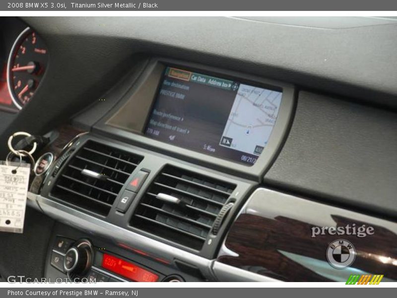 Titanium Silver Metallic / Black 2008 BMW X5 3.0si