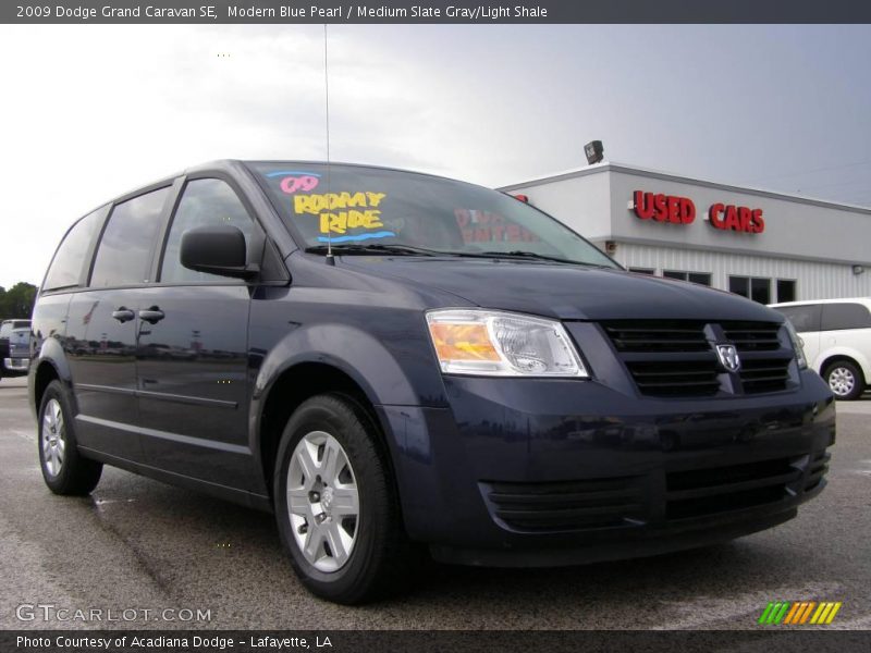 Modern Blue Pearl / Medium Slate Gray/Light Shale 2009 Dodge Grand Caravan SE