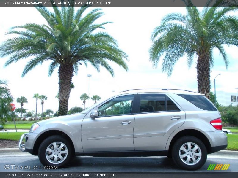 Pewter Metallic / Black 2006 Mercedes-Benz ML 350 4Matic