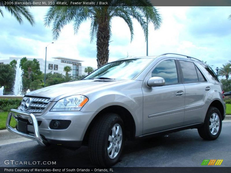 Pewter Metallic / Black 2006 Mercedes-Benz ML 350 4Matic