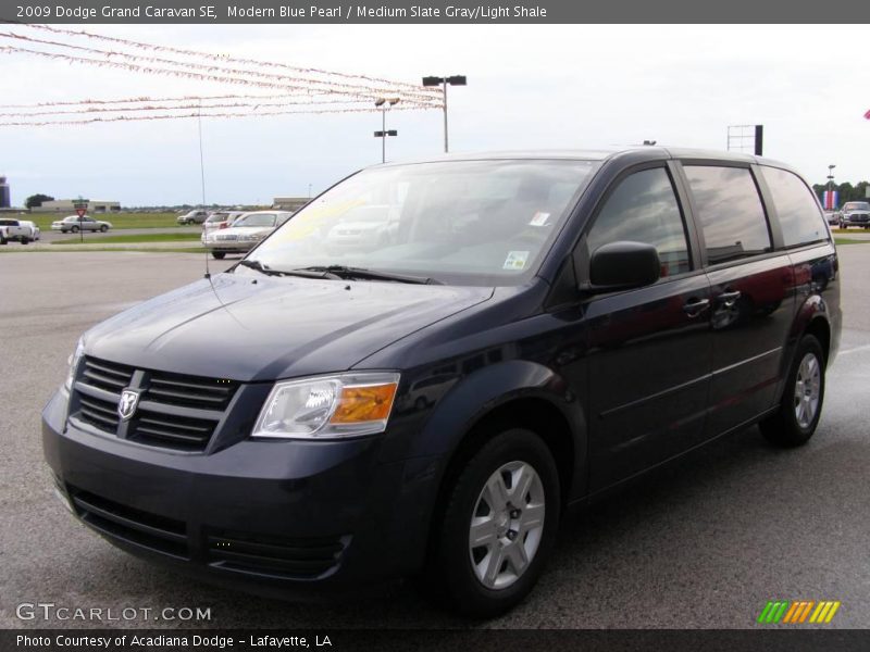 Modern Blue Pearl / Medium Slate Gray/Light Shale 2009 Dodge Grand Caravan SE