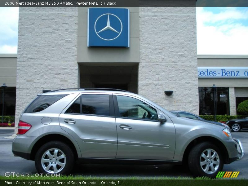 Pewter Metallic / Black 2006 Mercedes-Benz ML 350 4Matic