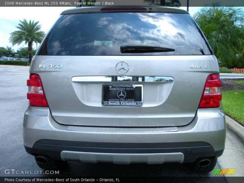 Pewter Metallic / Black 2006 Mercedes-Benz ML 350 4Matic