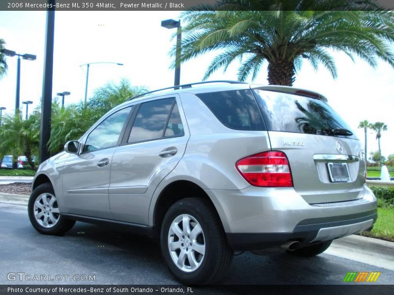Pewter Metallic / Black 2006 Mercedes-Benz ML 350 4Matic