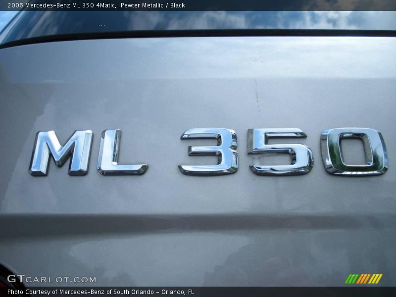 Pewter Metallic / Black 2006 Mercedes-Benz ML 350 4Matic