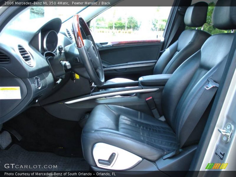 Pewter Metallic / Black 2006 Mercedes-Benz ML 350 4Matic