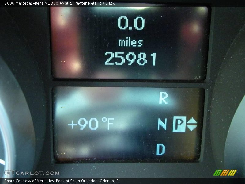 Pewter Metallic / Black 2006 Mercedes-Benz ML 350 4Matic
