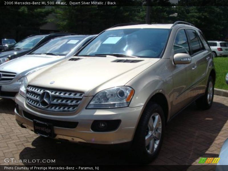 Desert Silver Metallic / Black 2006 Mercedes-Benz ML 500 4Matic
