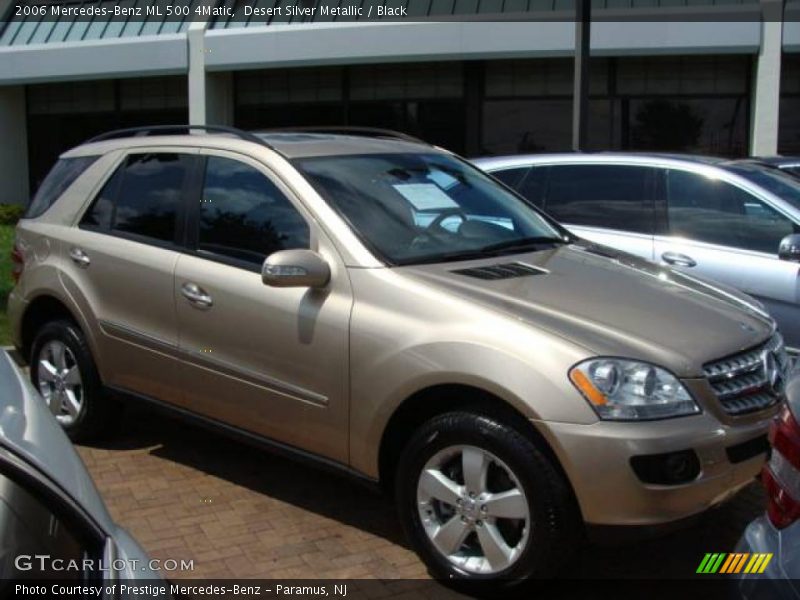 Desert Silver Metallic / Black 2006 Mercedes-Benz ML 500 4Matic
