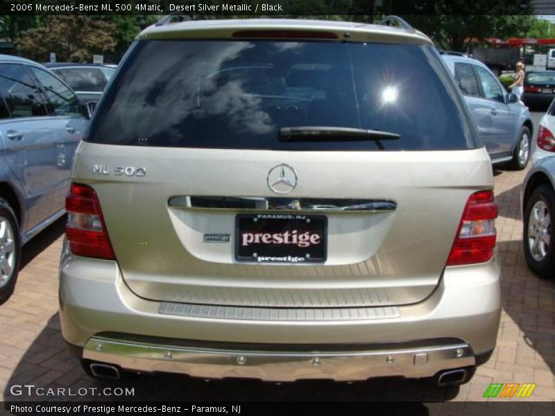Desert Silver Metallic / Black 2006 Mercedes-Benz ML 500 4Matic