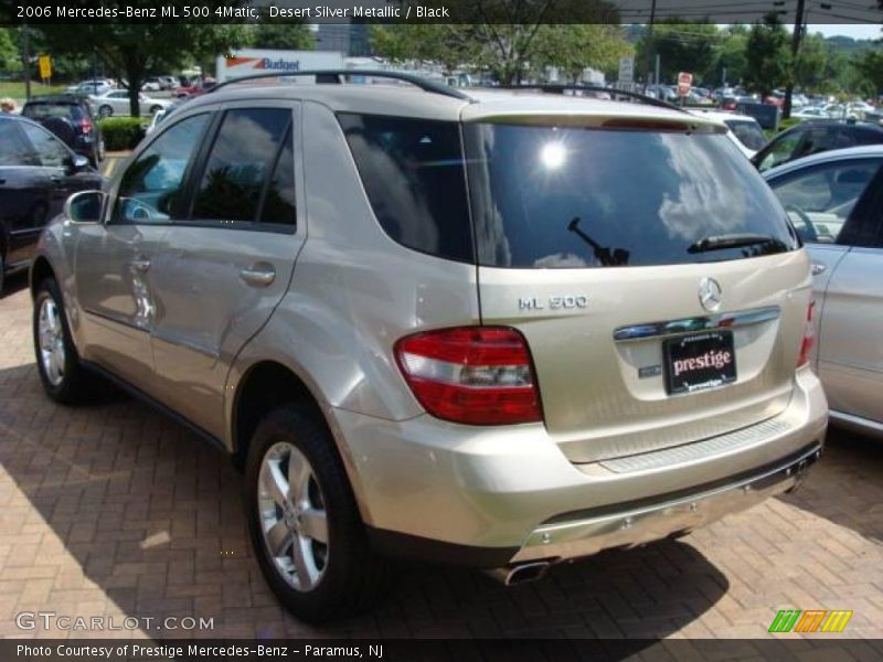Desert Silver Metallic / Black 2006 Mercedes-Benz ML 500 4Matic