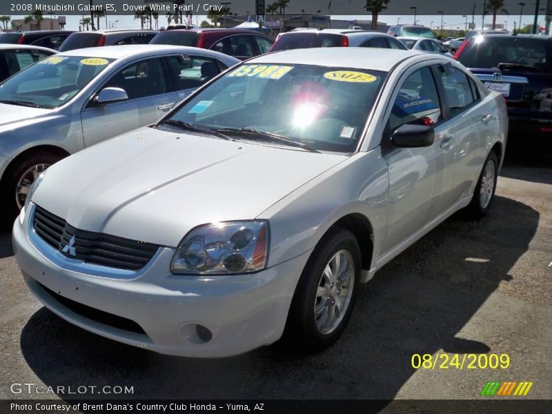 Dover White Pearl / Gray 2008 Mitsubishi Galant ES
