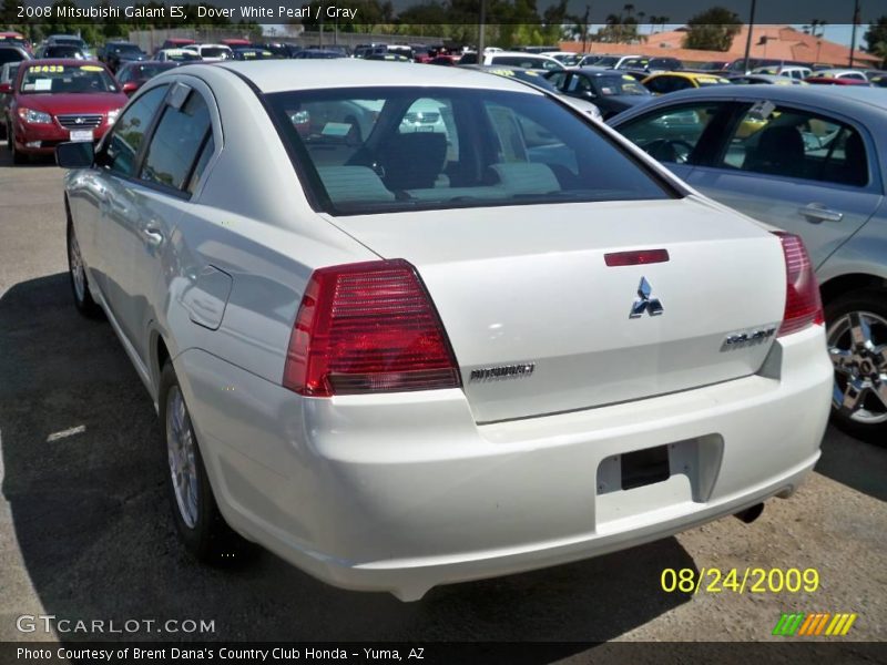 Dover White Pearl / Gray 2008 Mitsubishi Galant ES
