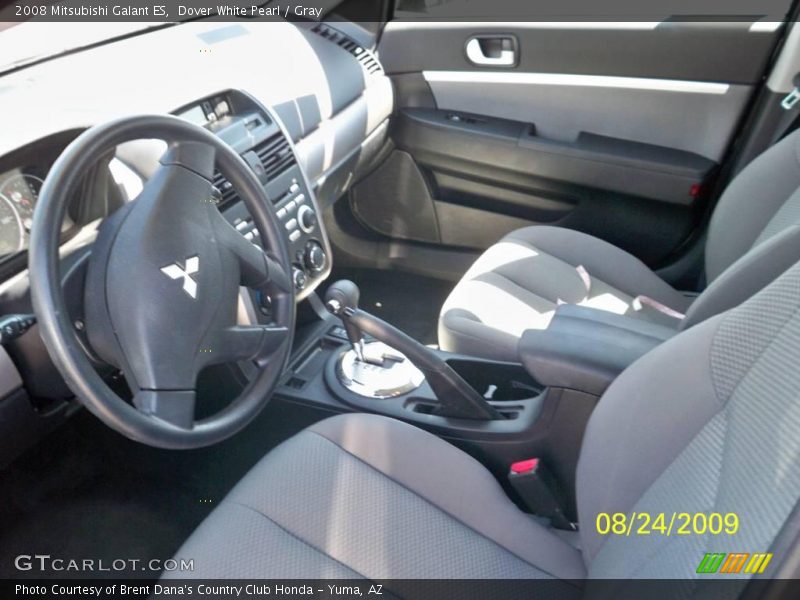 Dover White Pearl / Gray 2008 Mitsubishi Galant ES