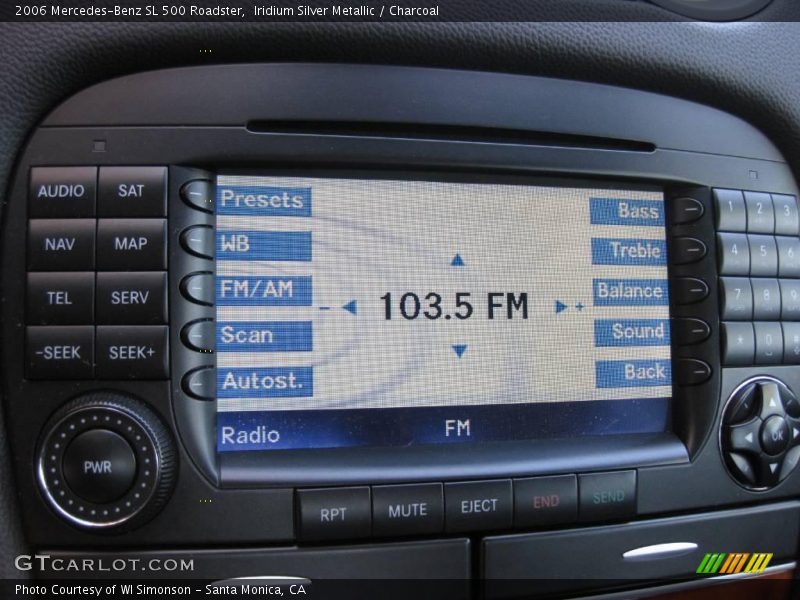 Iridium Silver Metallic / Charcoal 2006 Mercedes-Benz SL 500 Roadster
