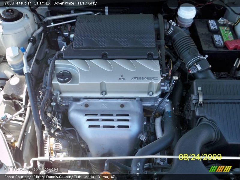 Dover White Pearl / Gray 2008 Mitsubishi Galant ES