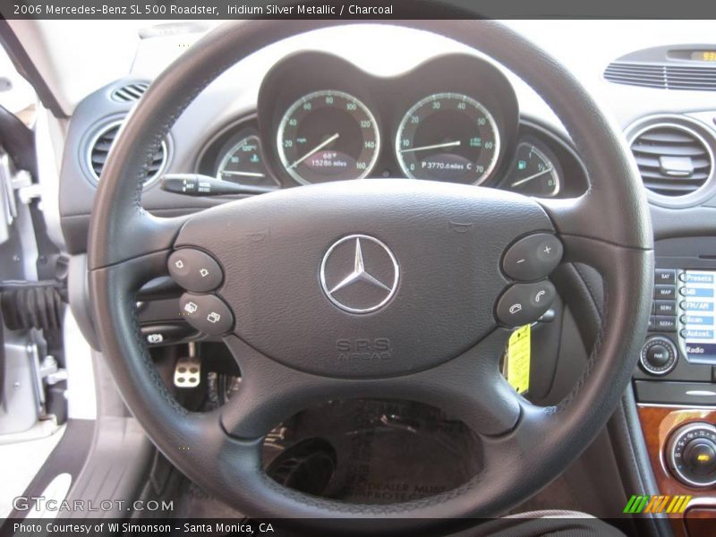 Iridium Silver Metallic / Charcoal 2006 Mercedes-Benz SL 500 Roadster