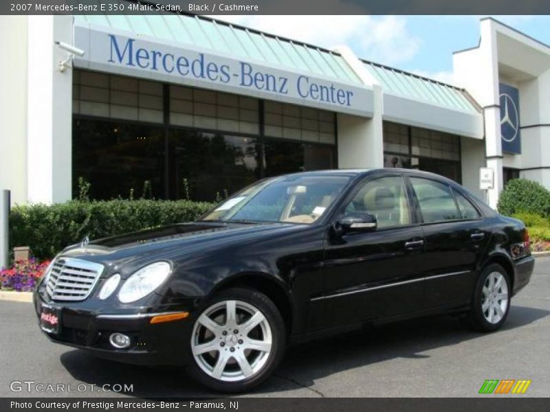 Black / Cashmere 2007 Mercedes-Benz E 350 4Matic Sedan