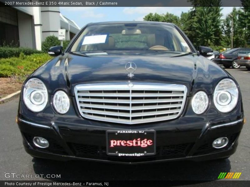 Black / Cashmere 2007 Mercedes-Benz E 350 4Matic Sedan