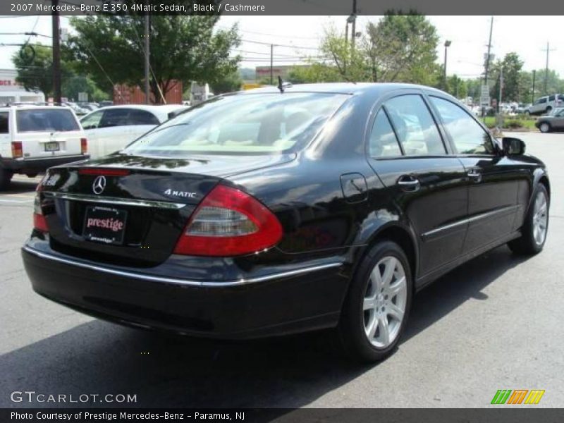 Black / Cashmere 2007 Mercedes-Benz E 350 4Matic Sedan