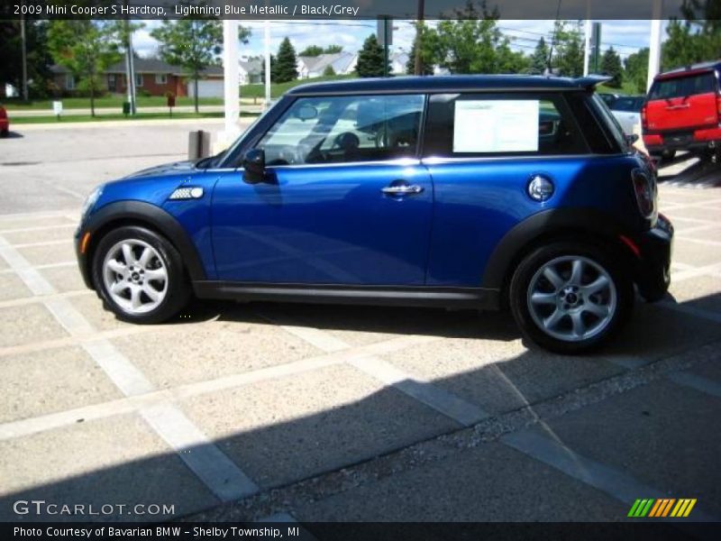 Lightning Blue Metallic / Black/Grey 2009 Mini Cooper S Hardtop